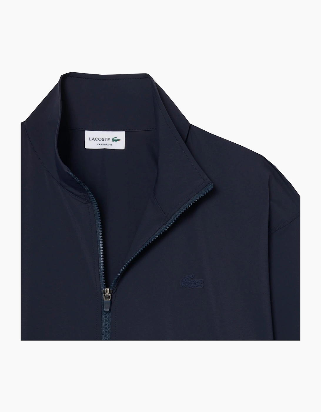 Lacoste Men's Navy Stretch Zip Commuter Jacket