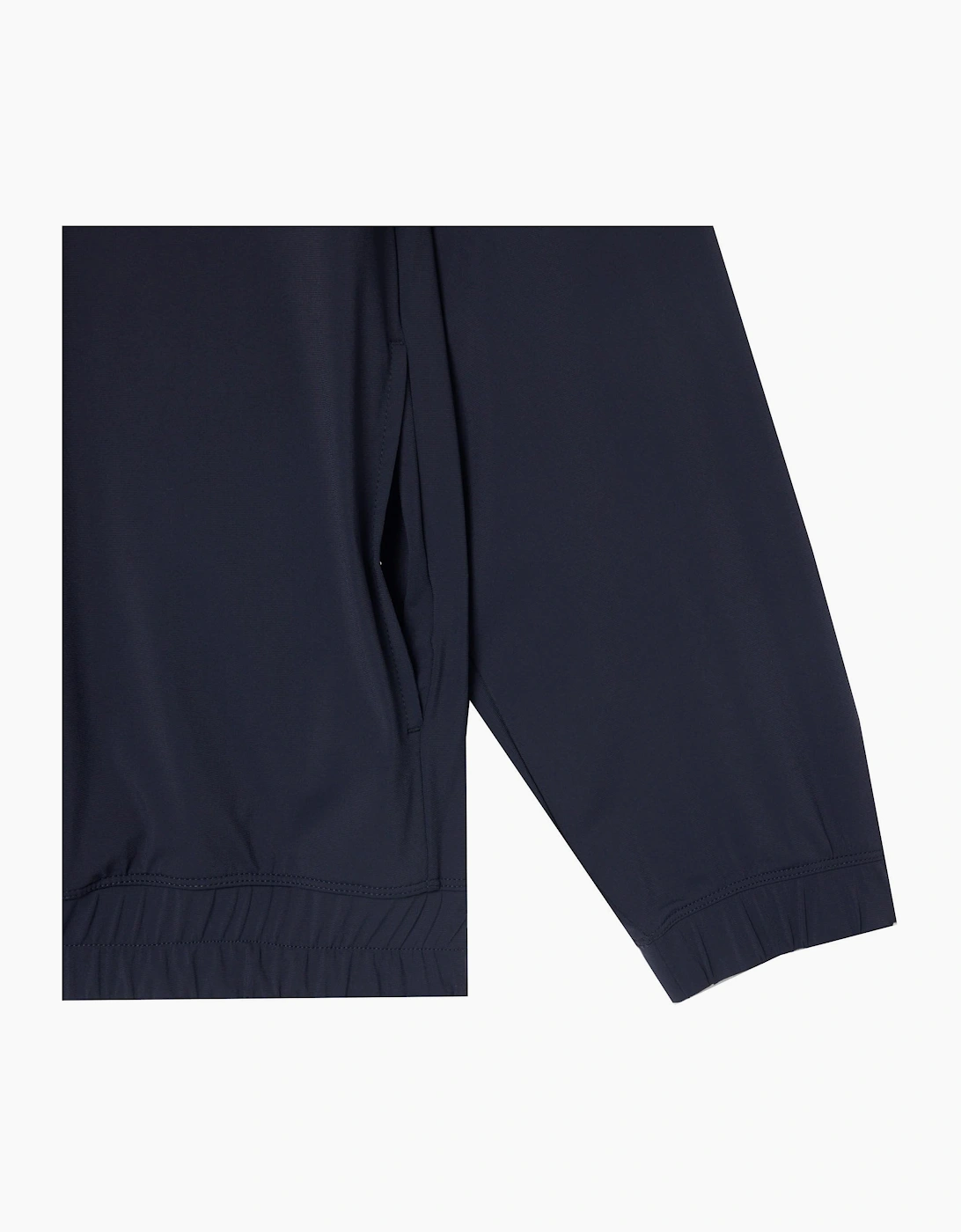Lacoste Men's Navy Stretch Zip Commuter Jacket