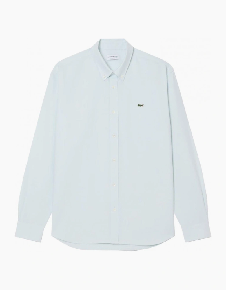Lacoste Men's Sky Blue Regular Fit Oxford Shirt