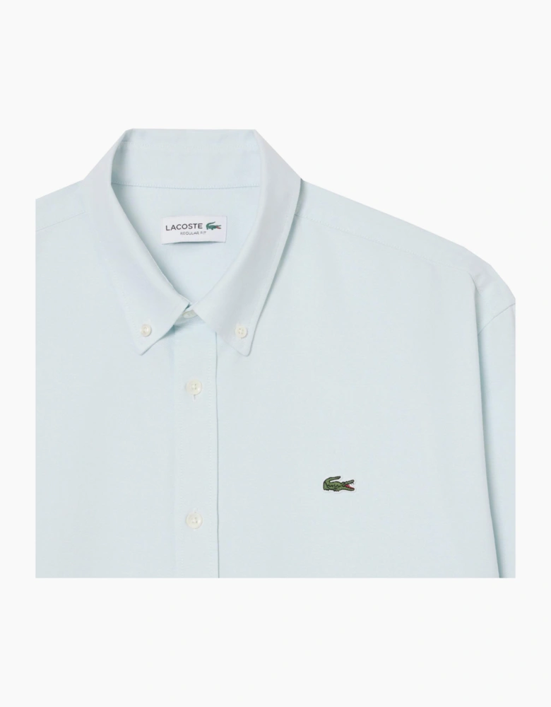Lacoste Men's Sky Blue Regular Fit Oxford Shirt