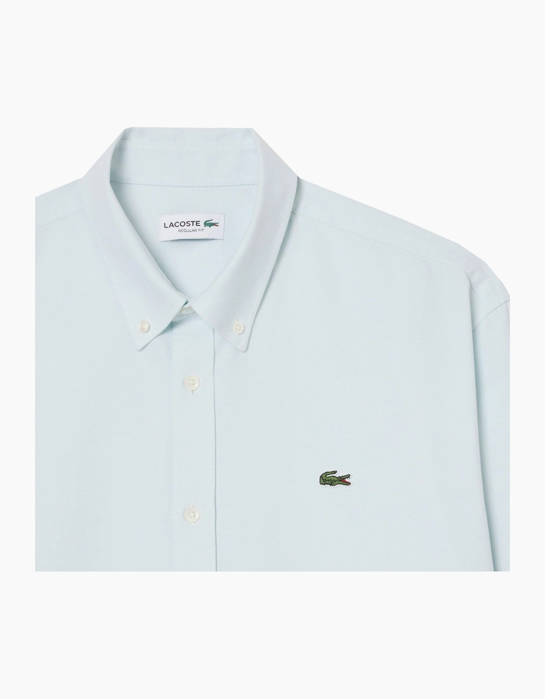 Lacoste Men's Sky Blue Regular Fit Oxford Shirt