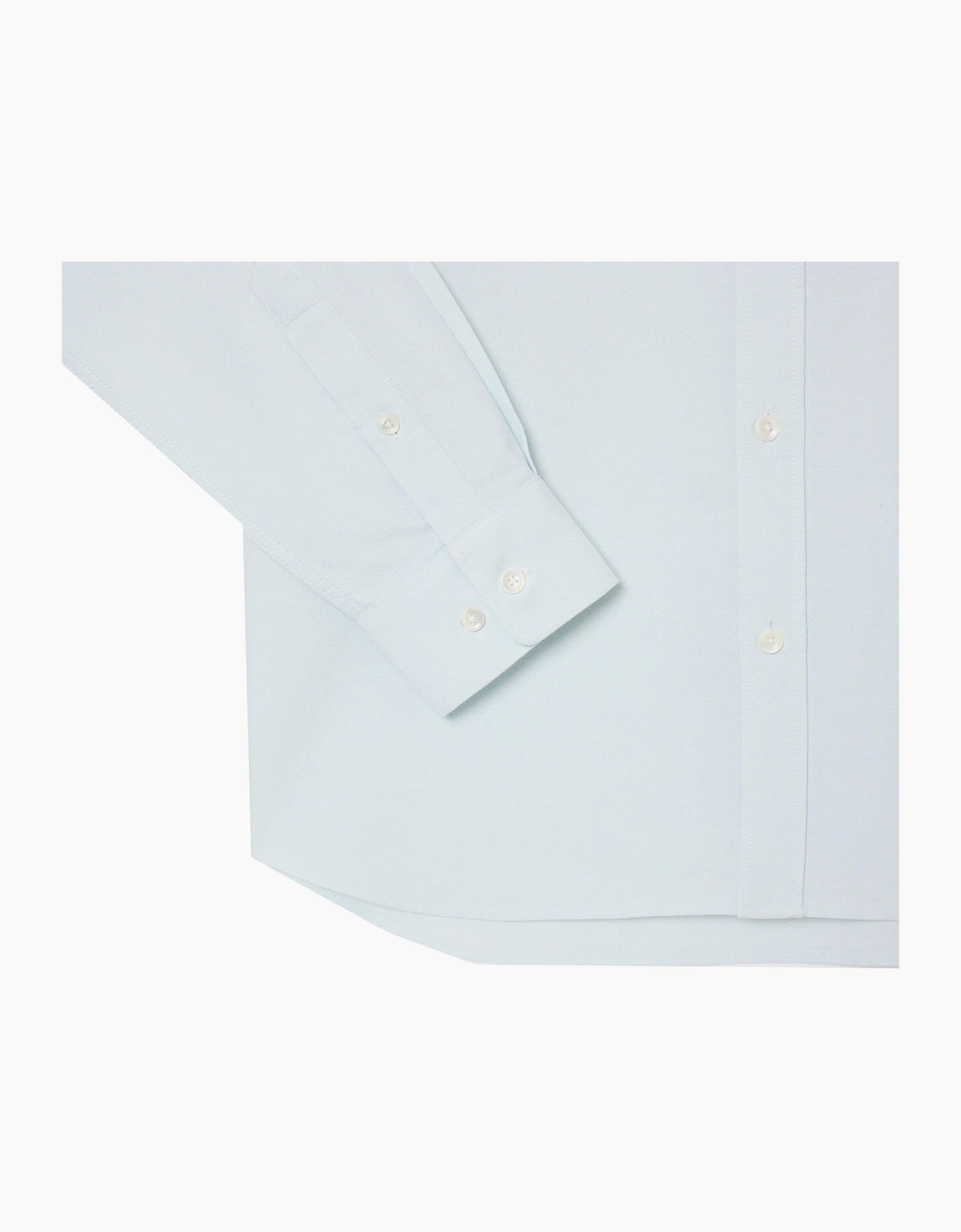 Lacoste Men's Sky Blue Regular Fit Oxford Shirt