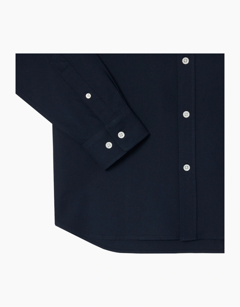 Lacoste Men's Navy Blue Regular Fit Oxford Shirt