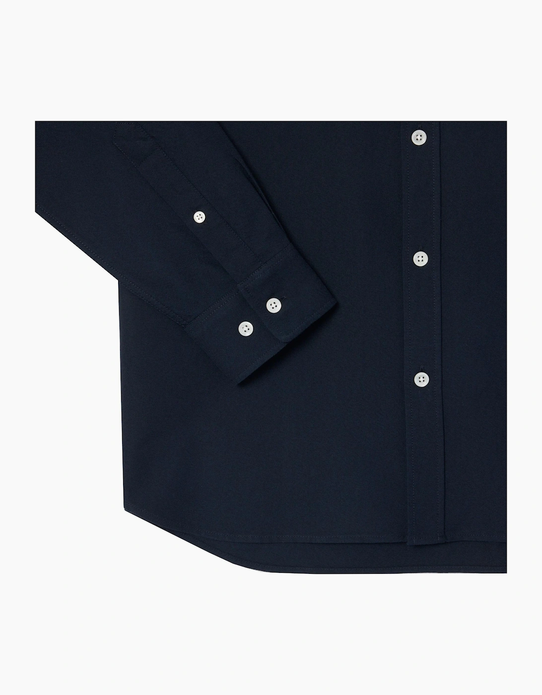 Lacoste Men's Navy Blue Regular Fit Oxford Shirt