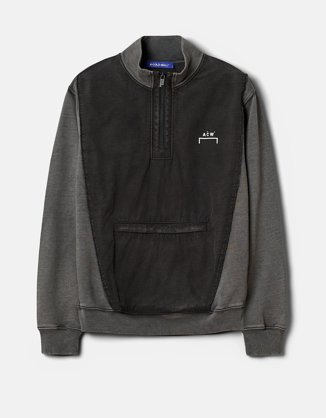 A-Cold-Wall* Men's Leigh 1/4 Zip Sweatshirt Grey - Size: 42/Regular