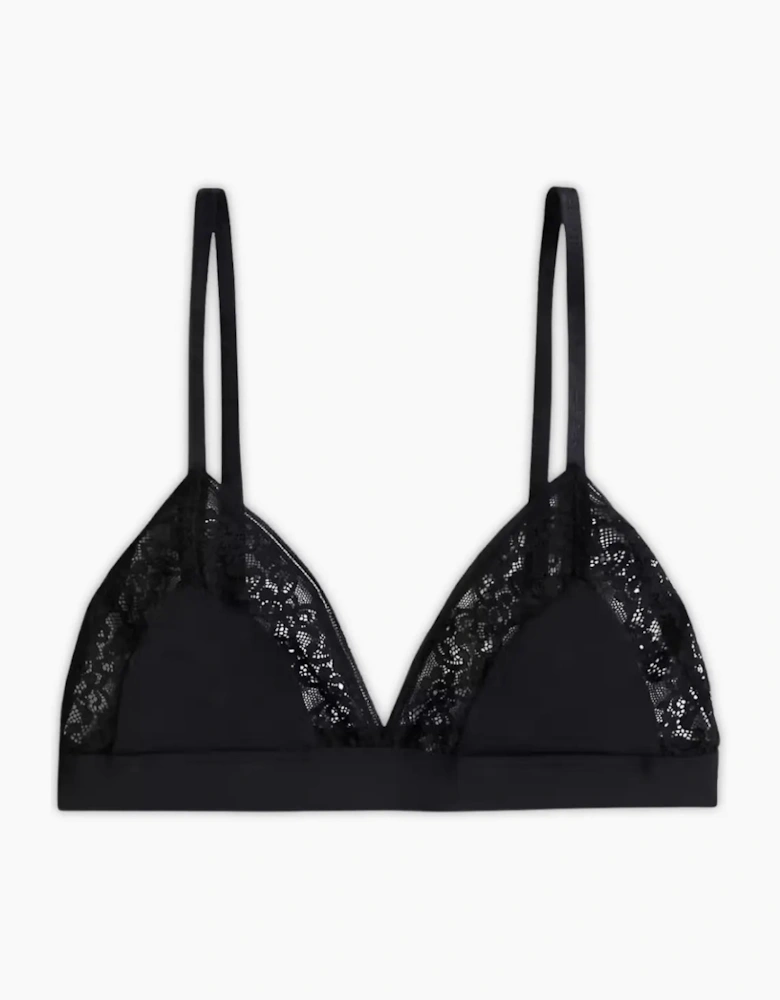 TH Comfort Lace Triangle Bra, Black