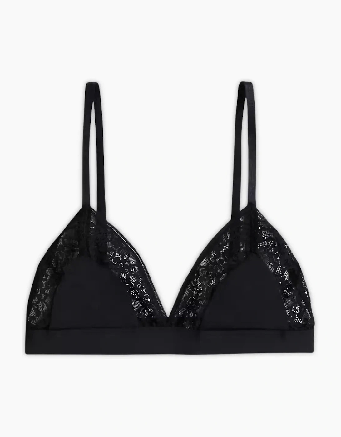 TH Comfort Lace Triangle Bra, Black
