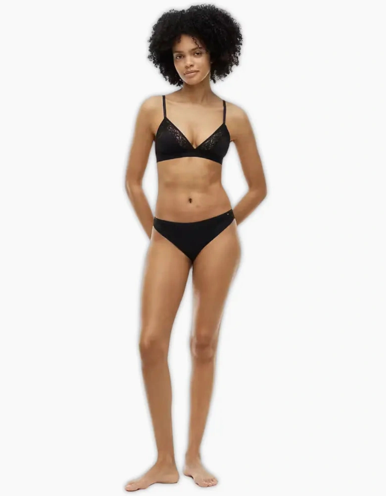 TH Comfort Lace Triangle Bra, Black