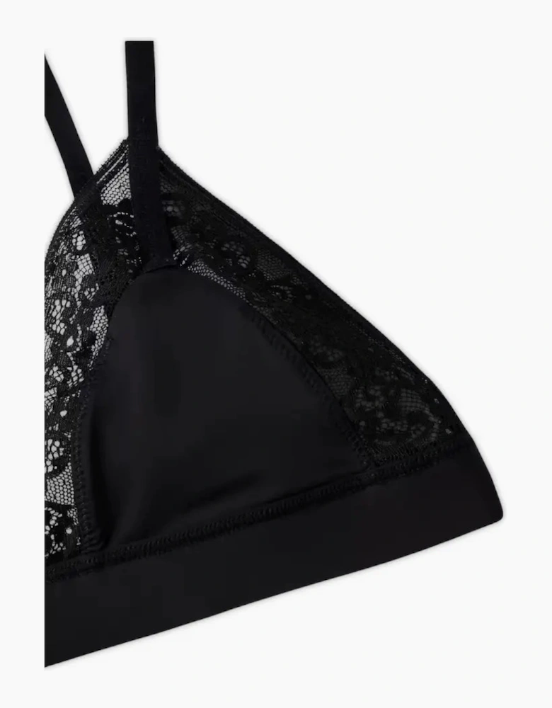 TH Comfort Lace Triangle Bra, Black