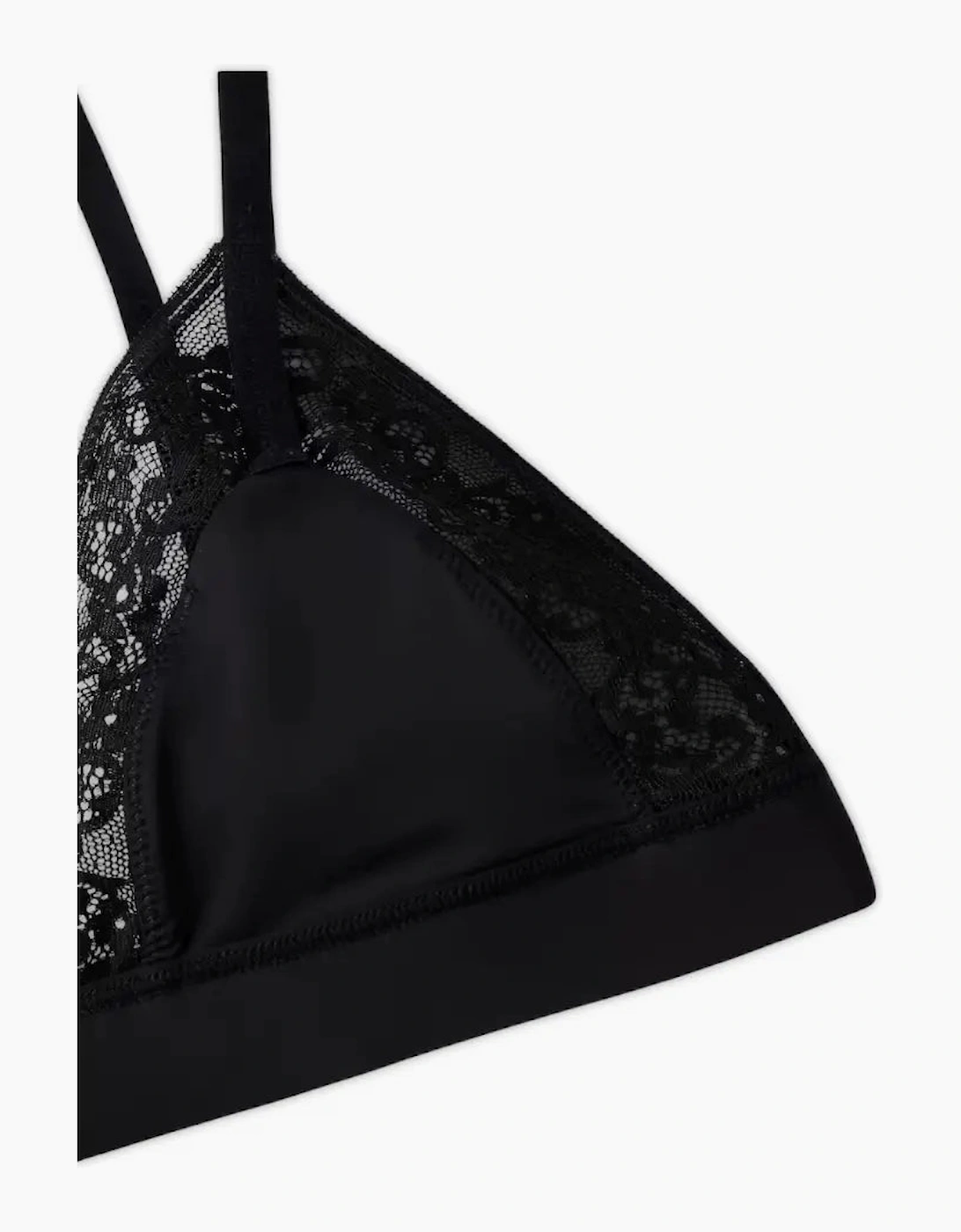 TH Comfort Lace Triangle Bra, Black