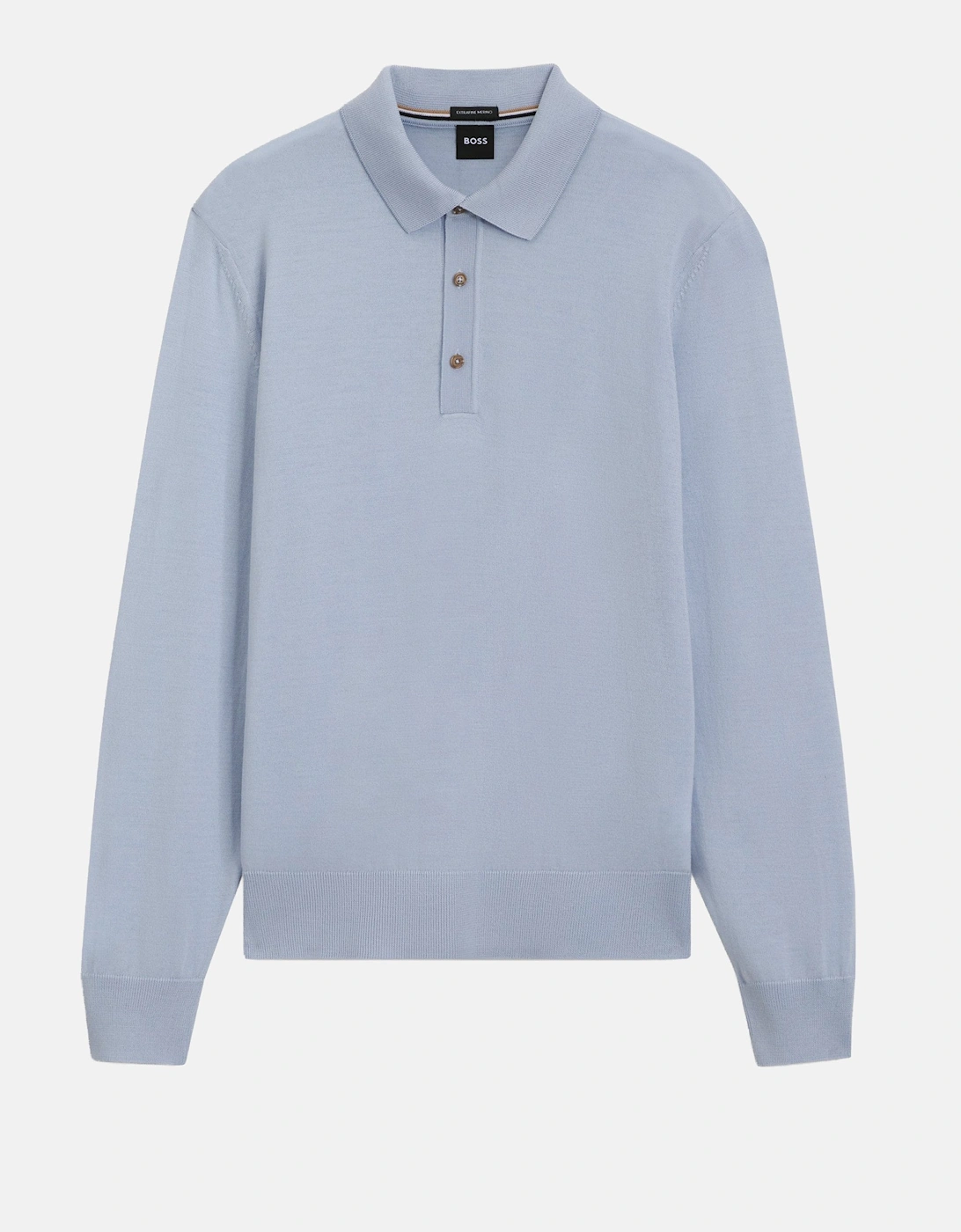 H Lancione Knitted Polo Blue