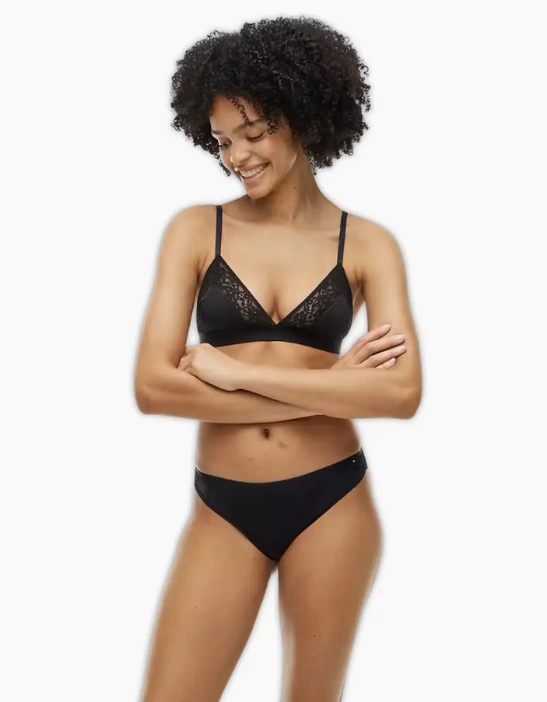 TH Comfort Lace Bikini Brief, Black