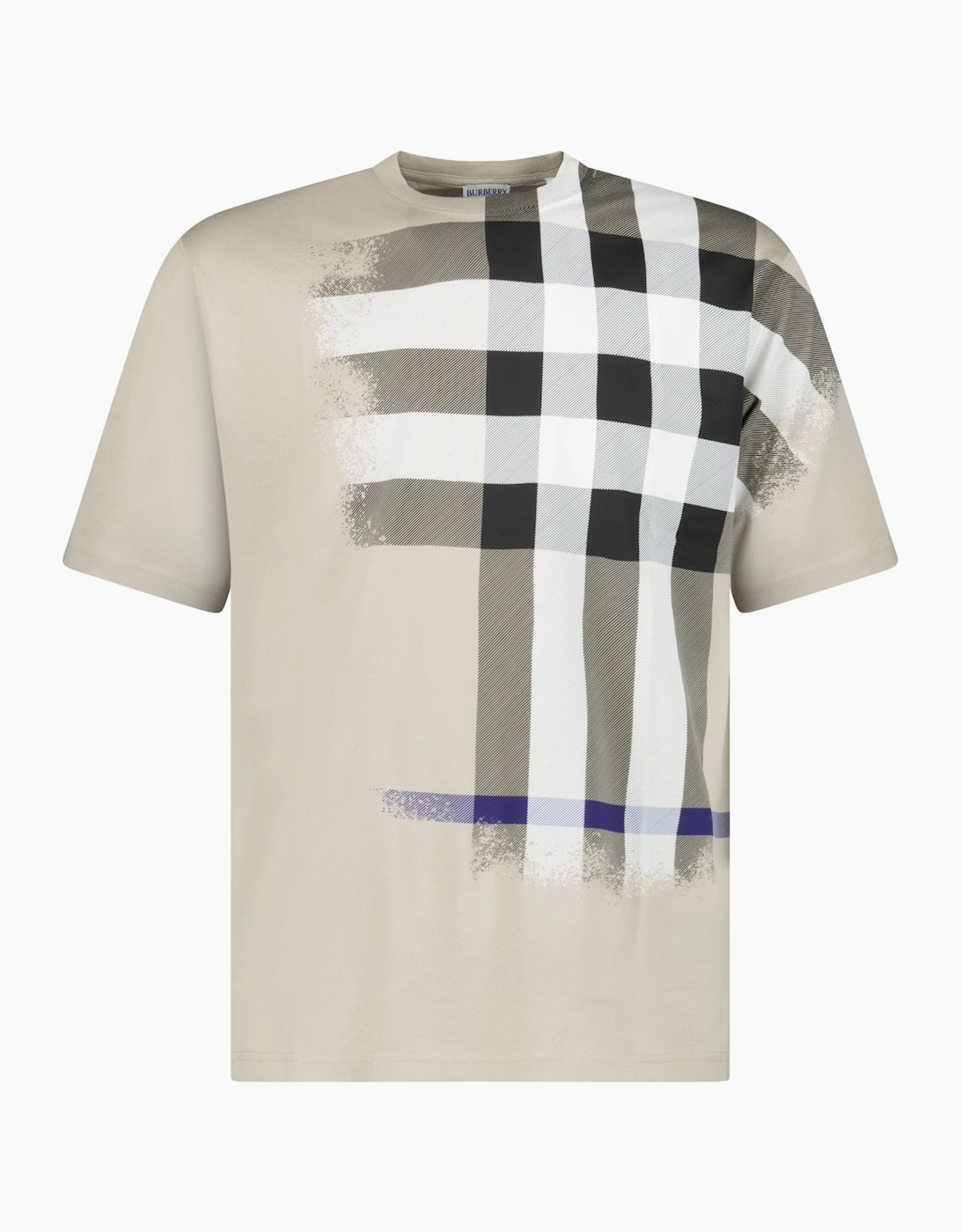 Burberry Ellison Check Print T-Shirt in Lichen
