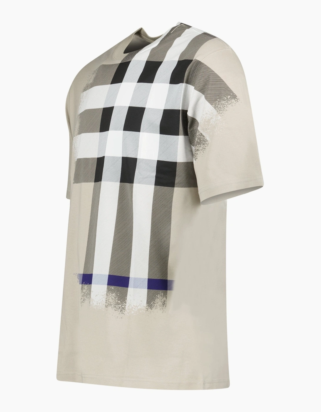 Burberry Ellison Check Print T-Shirt in Lichen