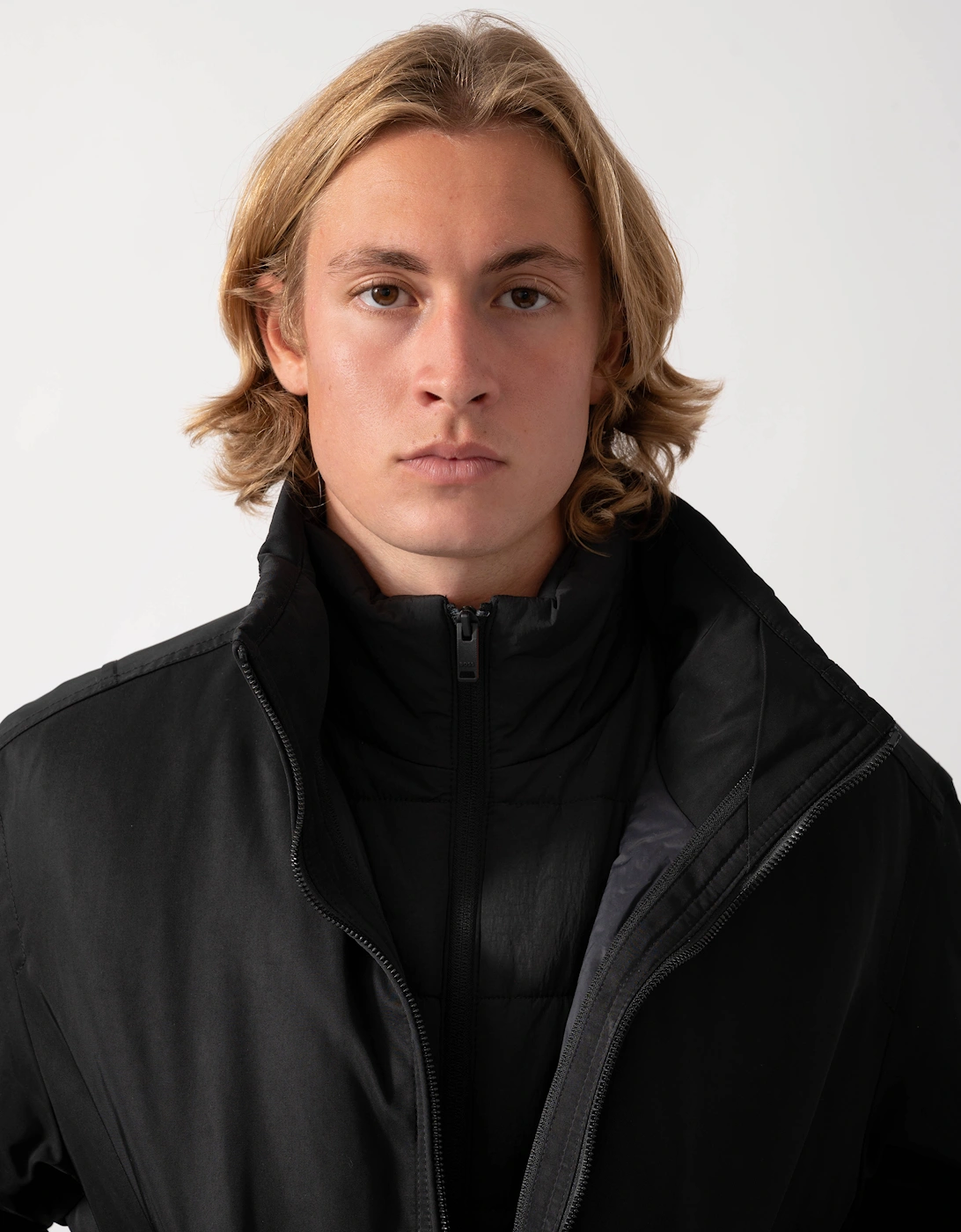 BOSS Orange Ojens 3-in-1 Bomber Jacket - Black 001