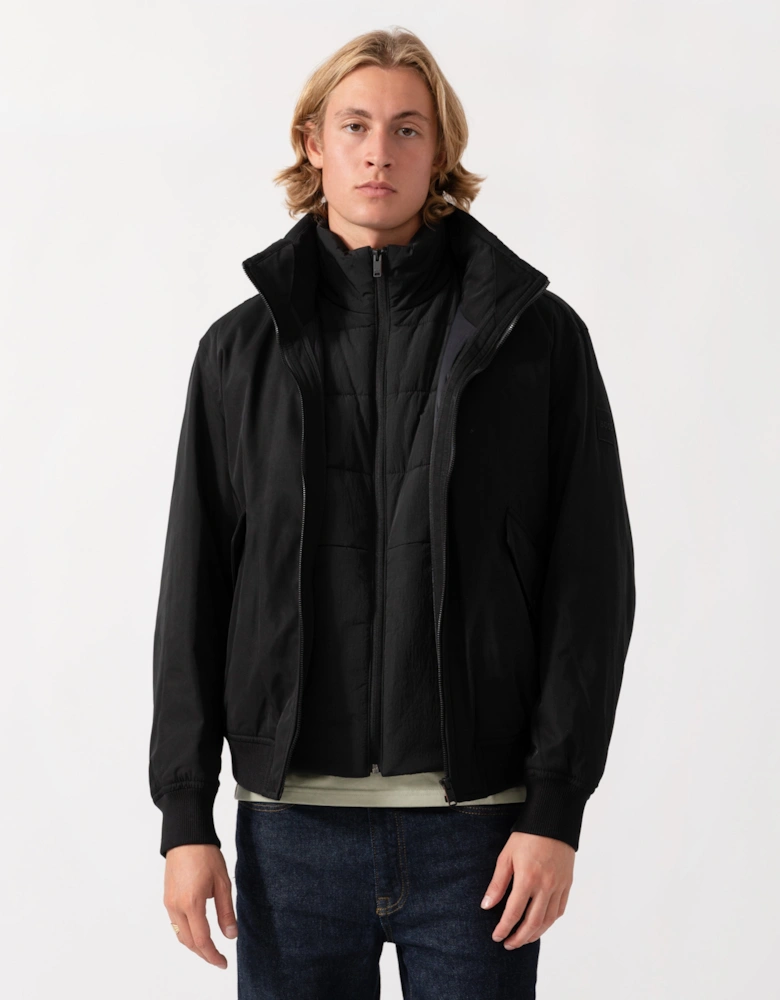 BOSS Orange Ojens 3-in-1 Bomber Jacket - Black 001