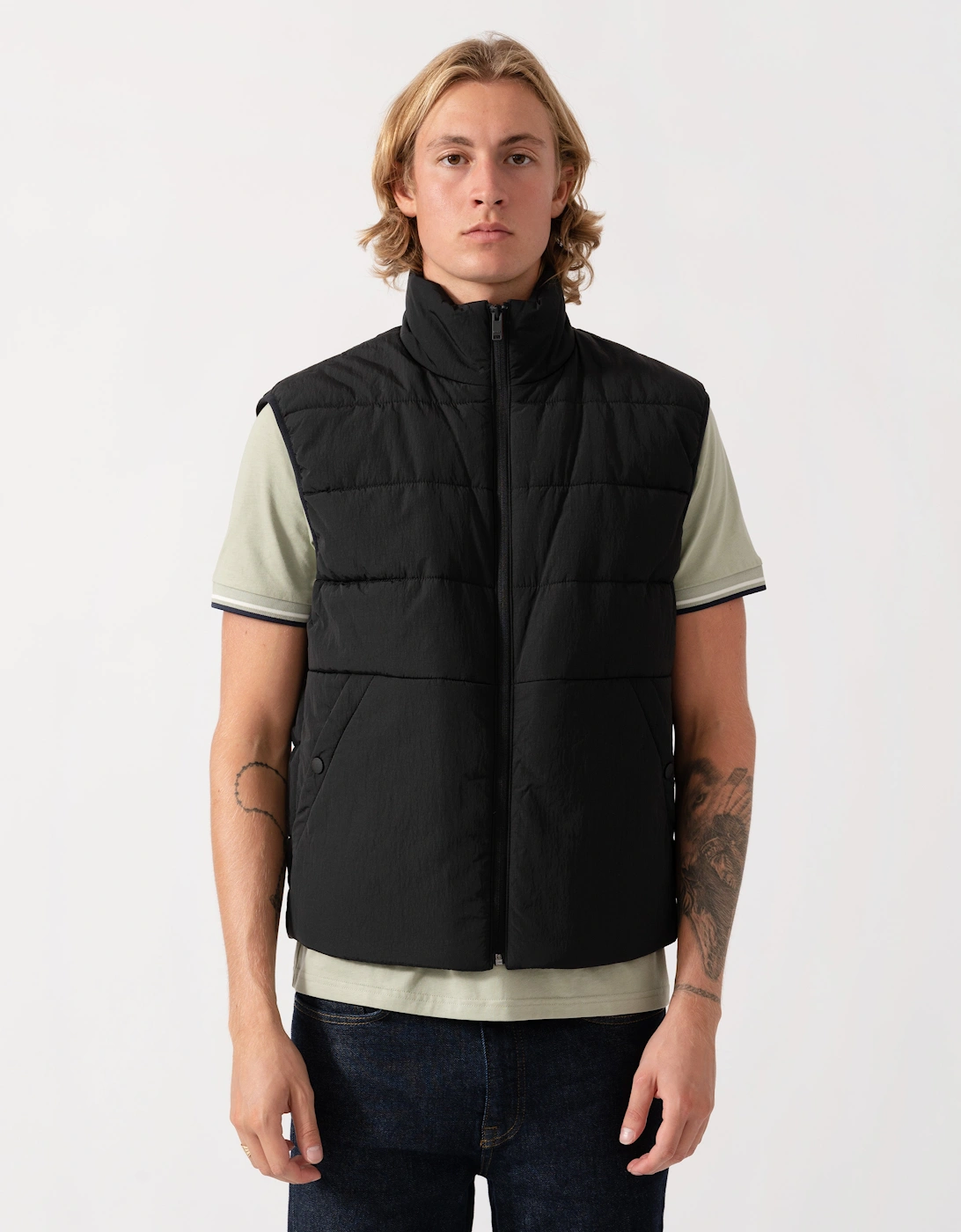 BOSS Orange Ojens 3-in-1 Bomber Jacket - Black 001