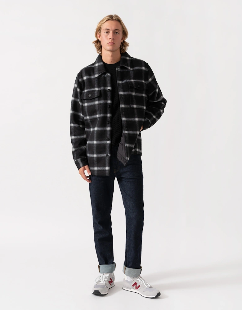BOSS Orange Losky Mens Long Sleeve Check Shirt - Black 001
