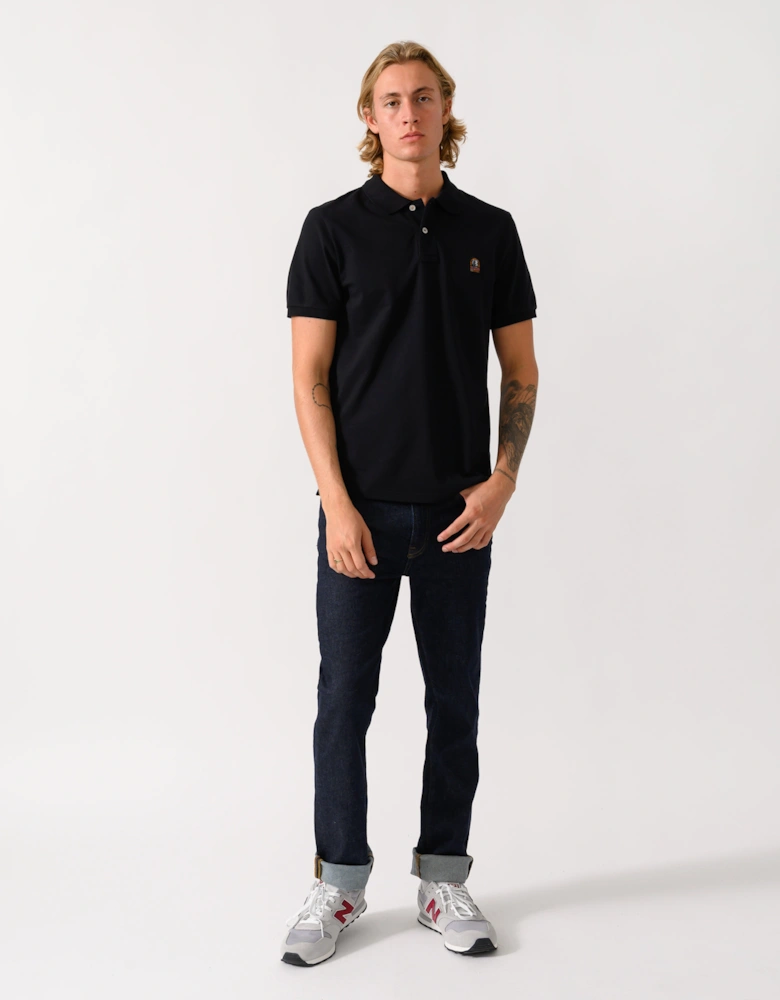 Parajumpers Wellington Mens Short Sleeve Polo - Black 541