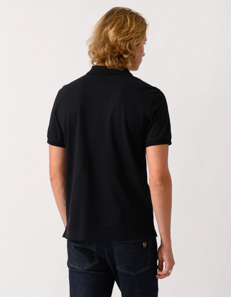 Parajumpers Wellington Mens Short Sleeve Polo - Black 541