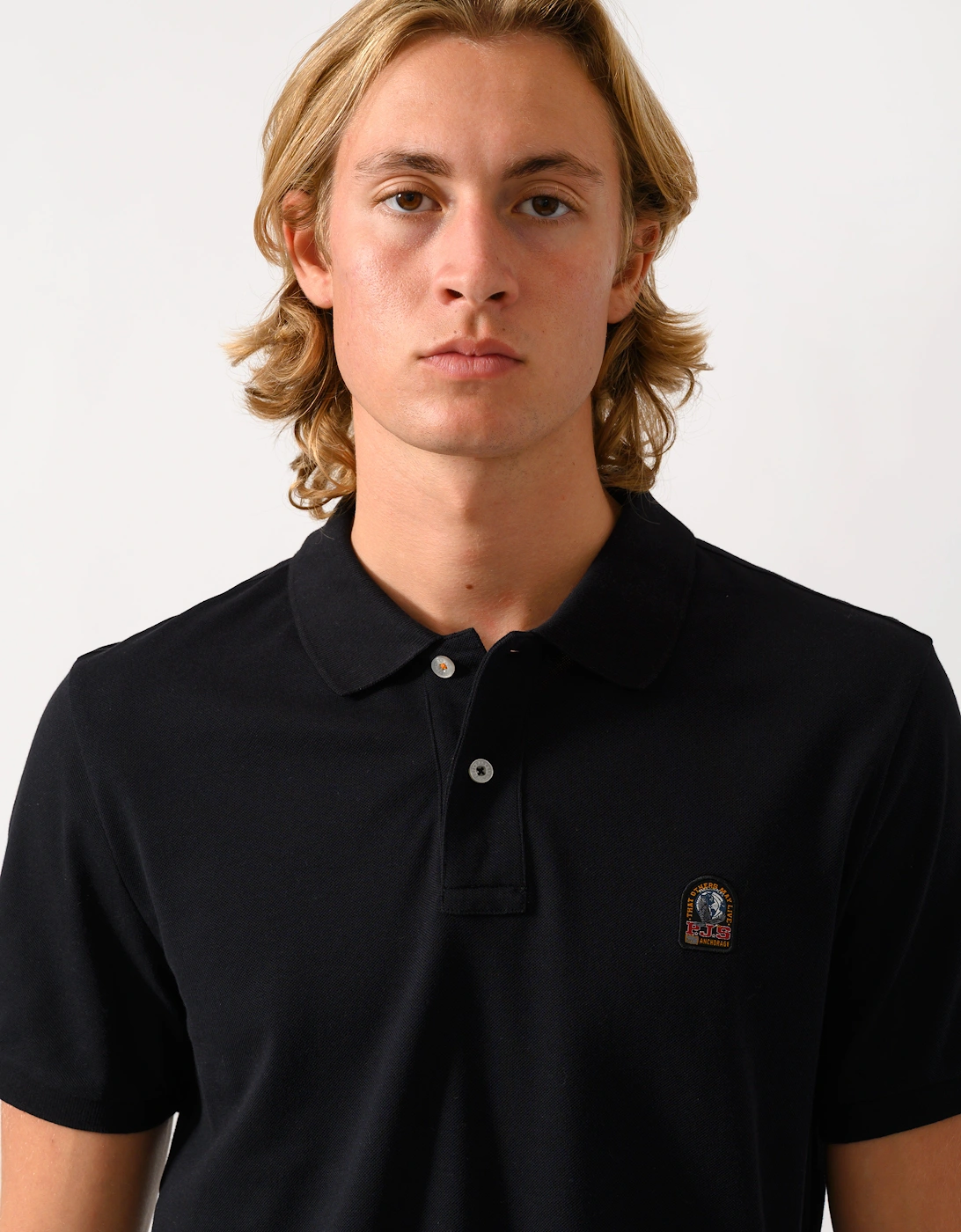 Parajumpers Wellington Mens Short Sleeve Polo - Black 541