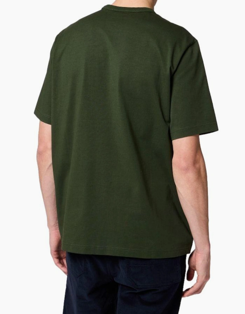 PS Paul Smith Oversized Embroidered PS  T-Shirt 38A Green