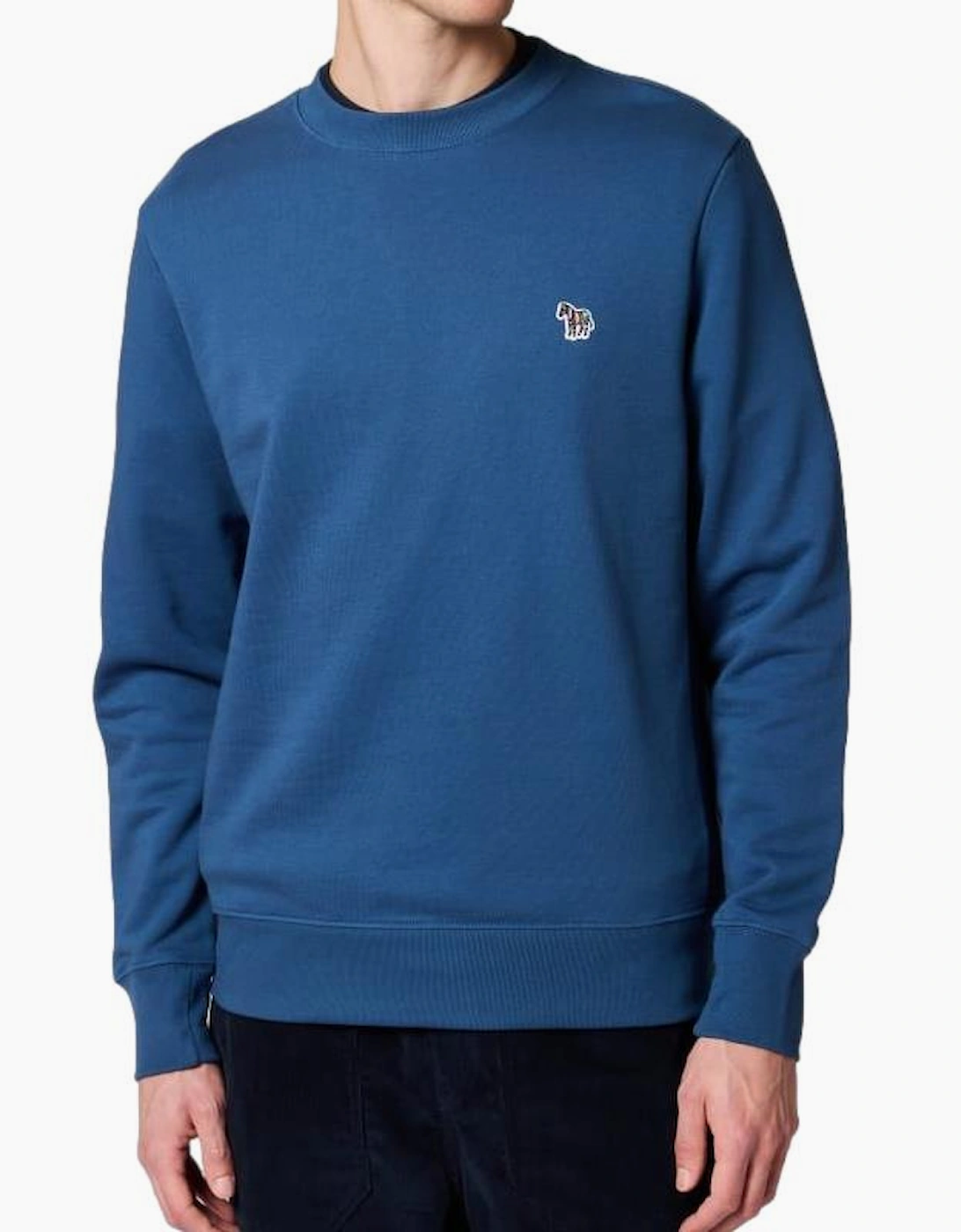 PS Paul Smith Crew Neck Zebra Sweatshirt 46D Indigo