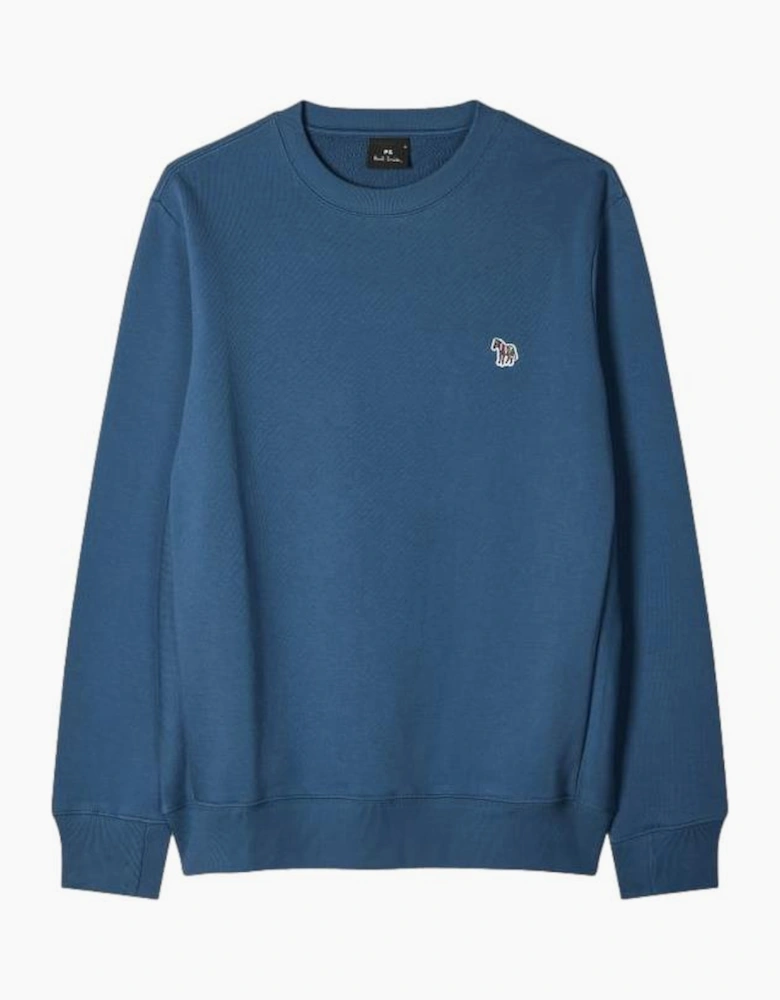 PS Paul Smith Crew Neck Zebra Sweatshirt 46D Indigo