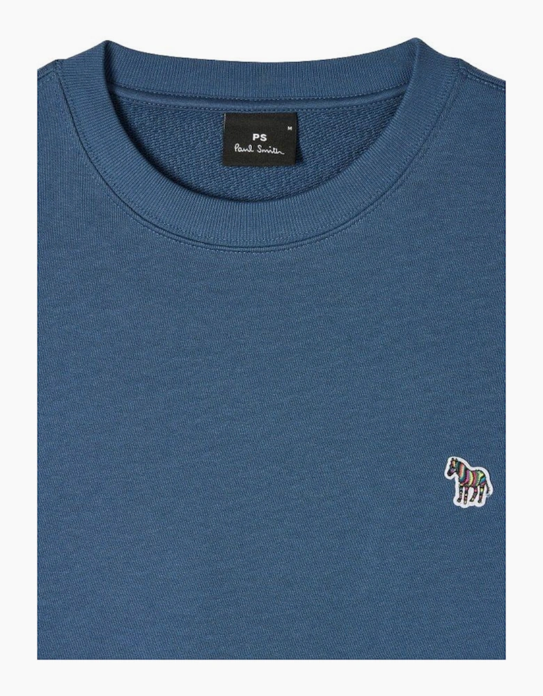 PS Paul Smith Crew Neck Zebra Sweatshirt 46D Indigo