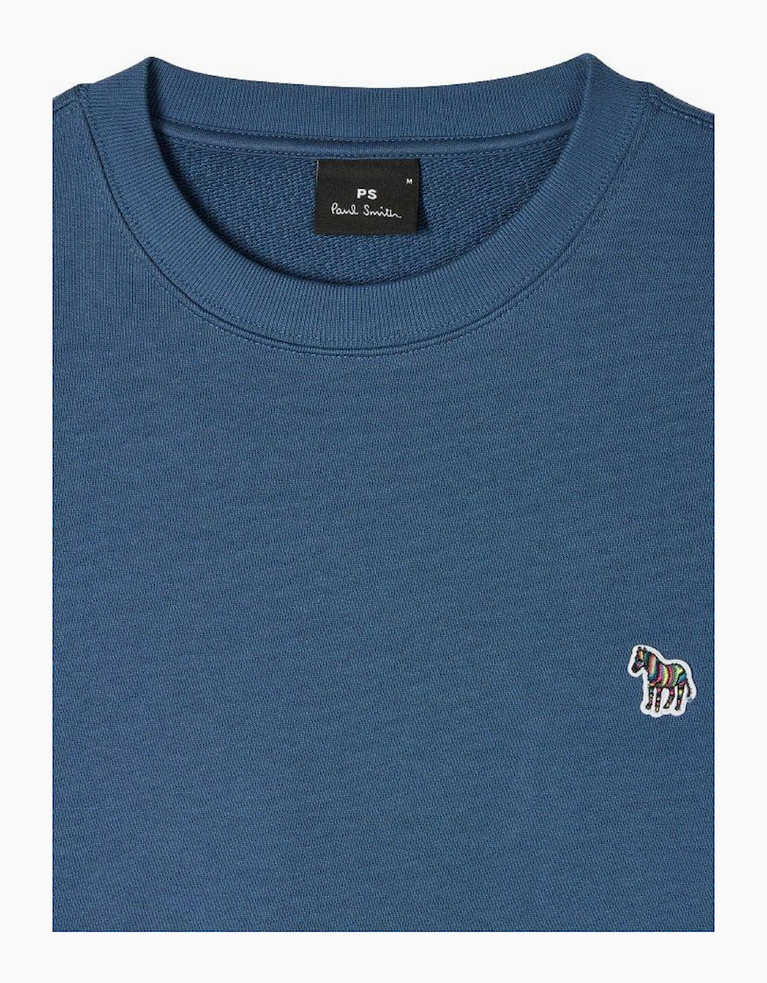 PS Paul Smith Crew Neck Zebra Sweatshirt 46D Indigo