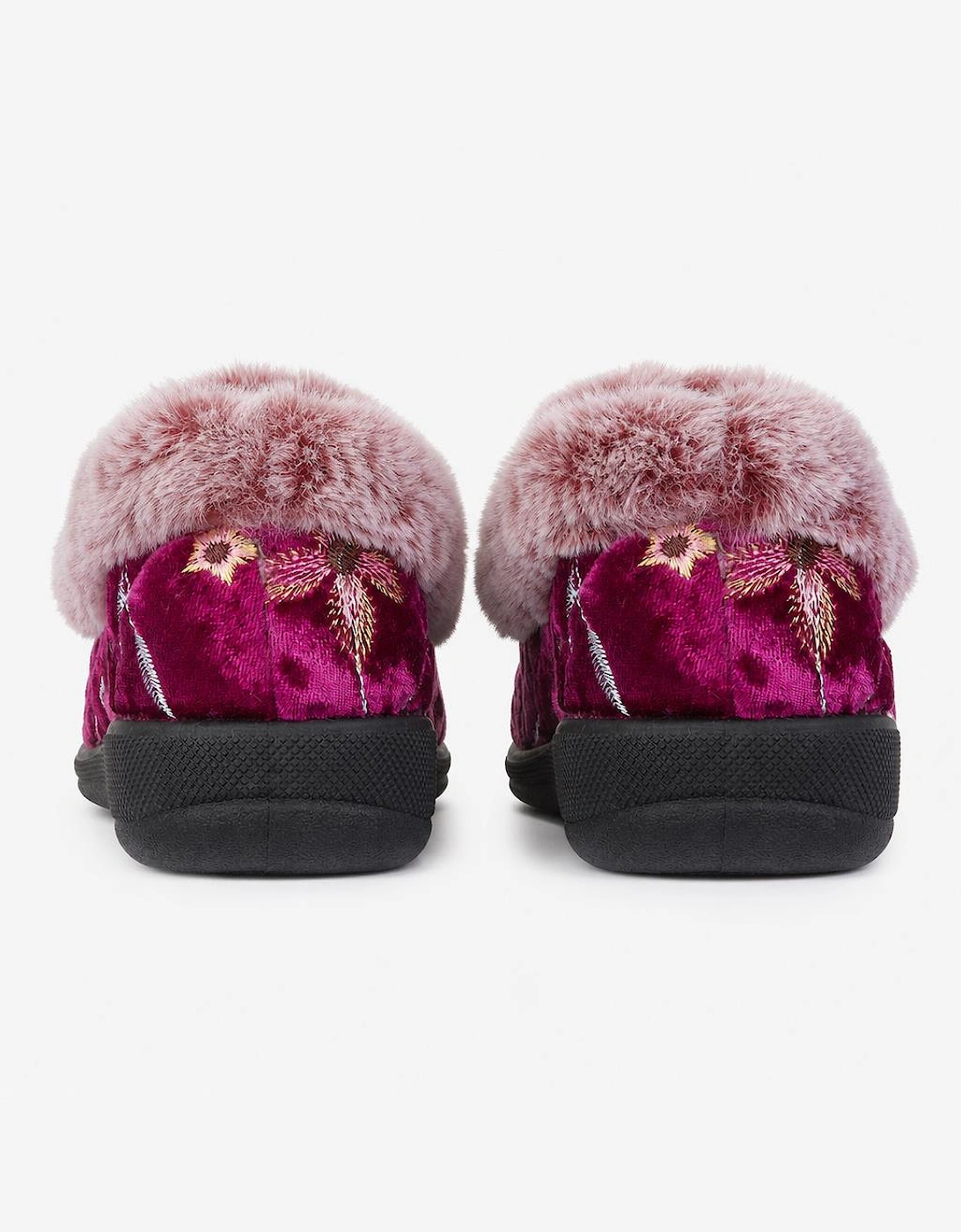 Jo & Joe MABEL Womens Full Slippers Burgundy