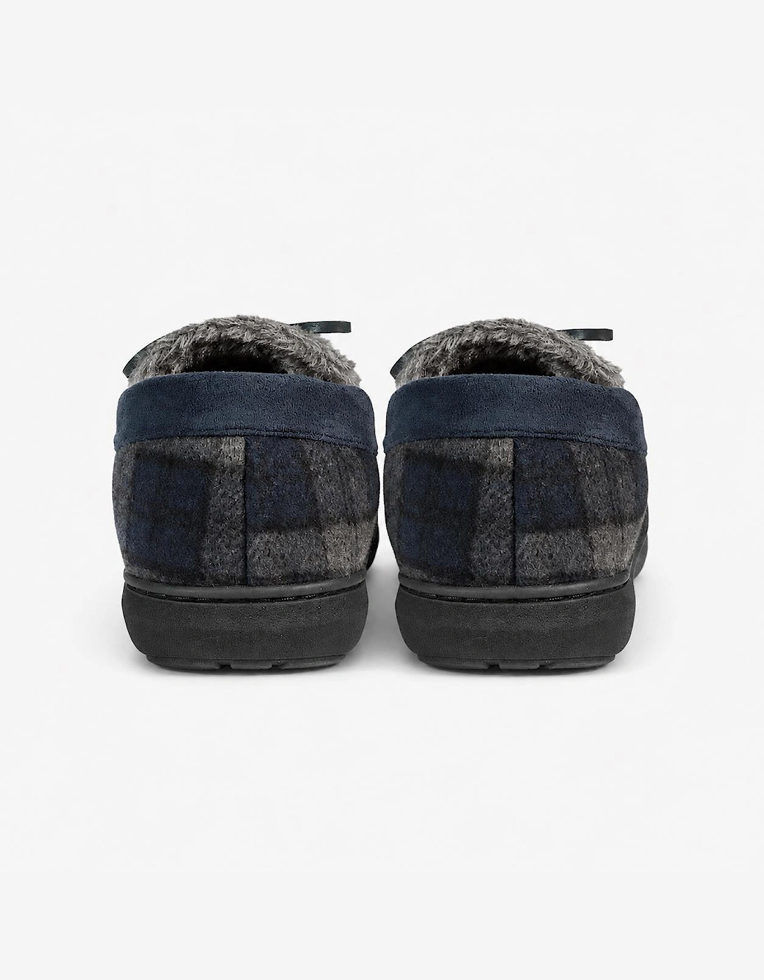 BUDE/NAVY BUDE Mens Moccasin Slippers Navy