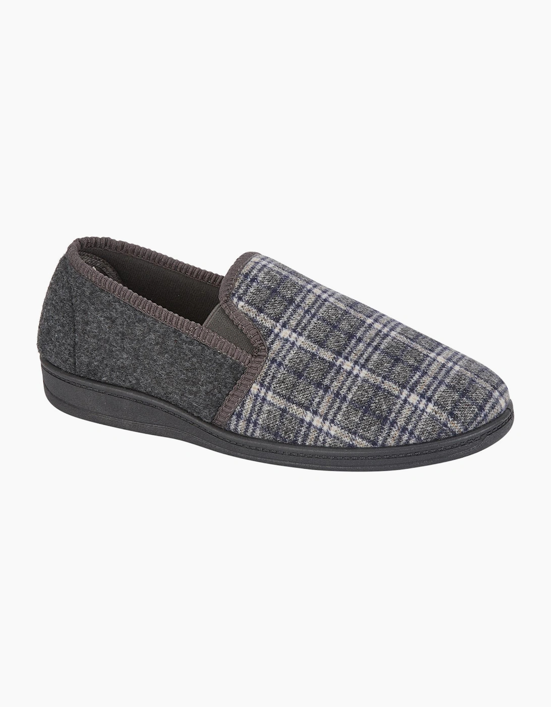 Jo & Joe EAMON Mens Full Slippers Grey