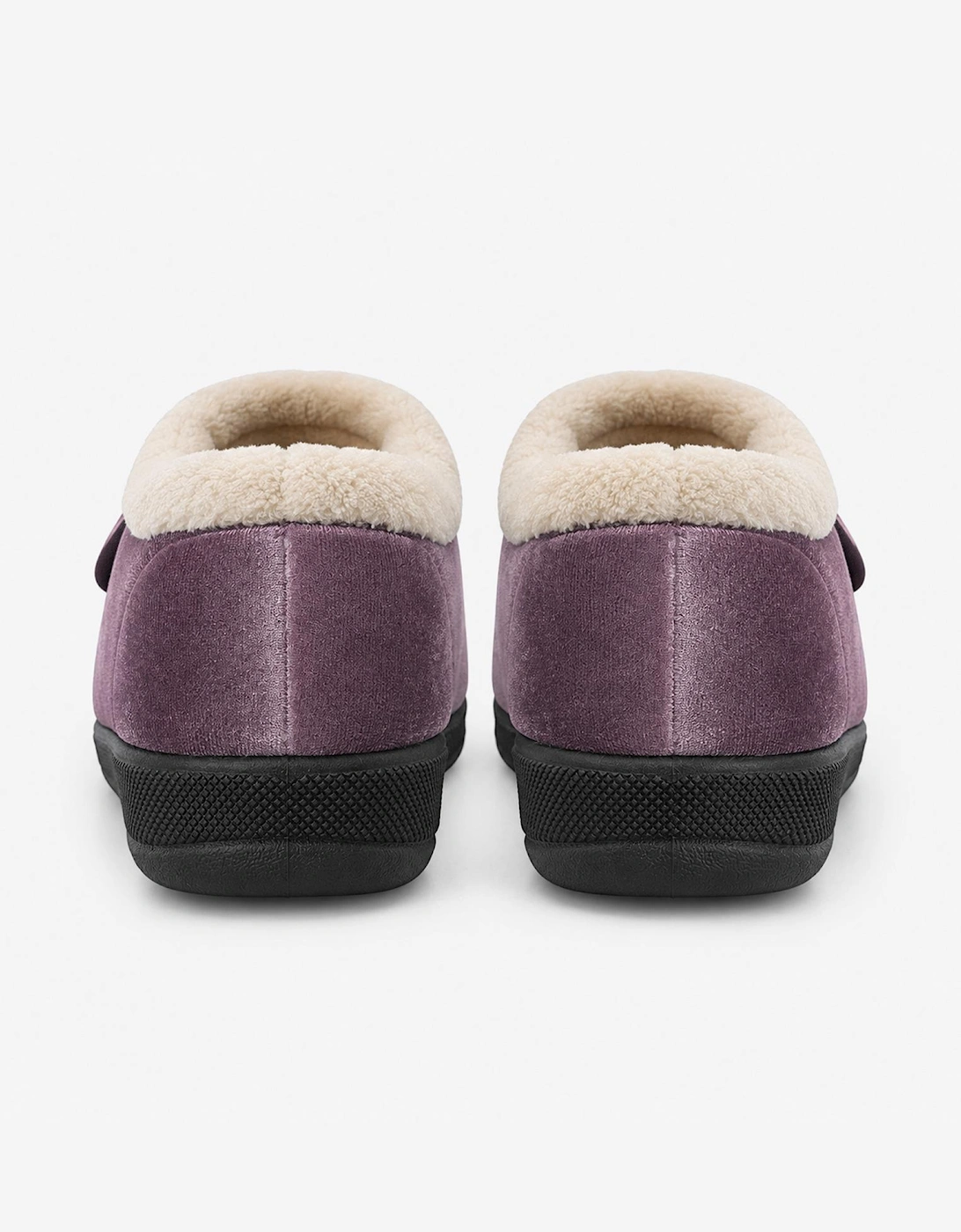 Jo & Joe MATILDA Womens Touch Fasten Slippers Lilac