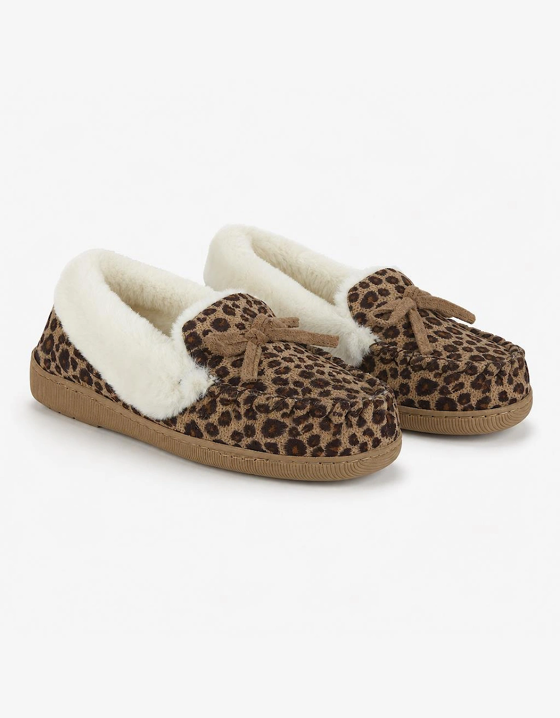Jo & Joe MAIA Womens Moccasin Slippers Leopard
