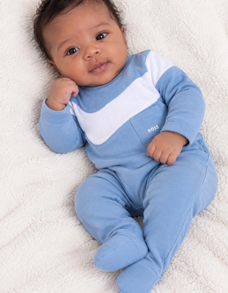 BOSS NB BOY BLUE BABY GROW J53603
