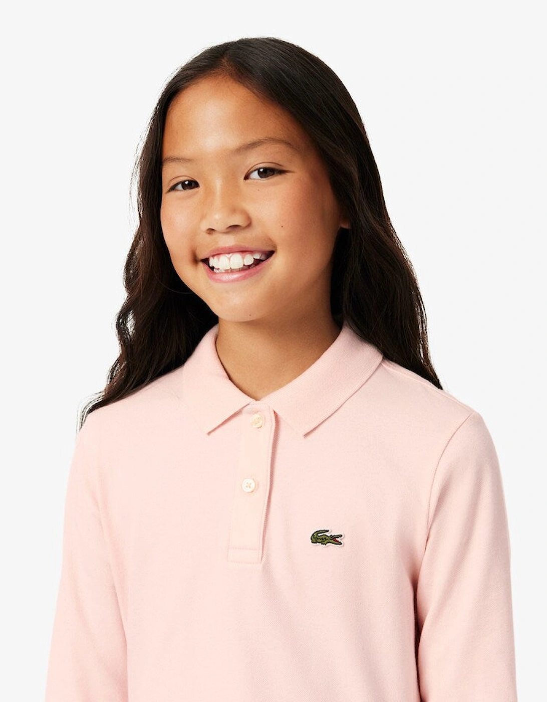 LACOSTE PINK PIQUE POLO DRESS 347900