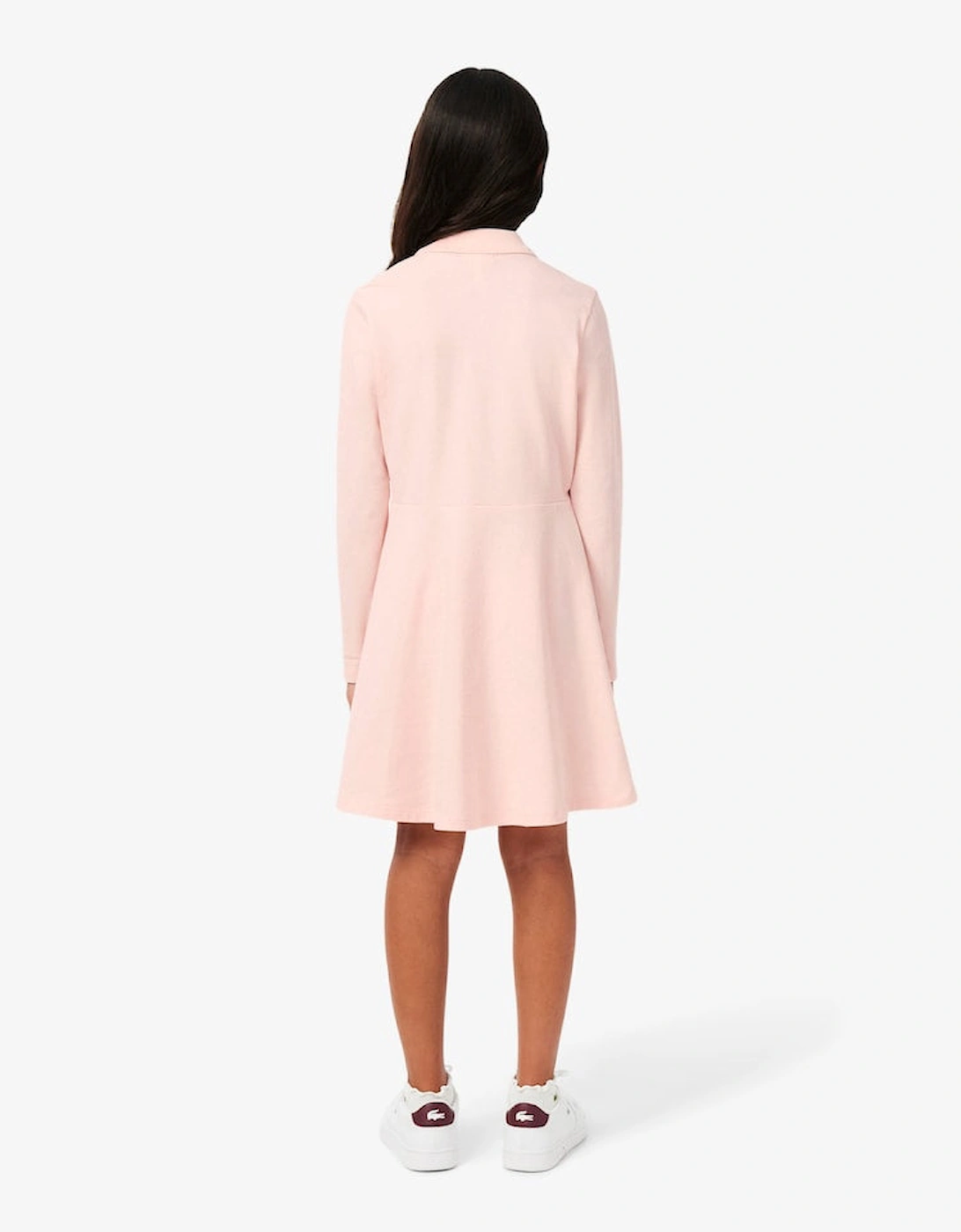 LACOSTE PINK PIQUE POLO DRESS 347900