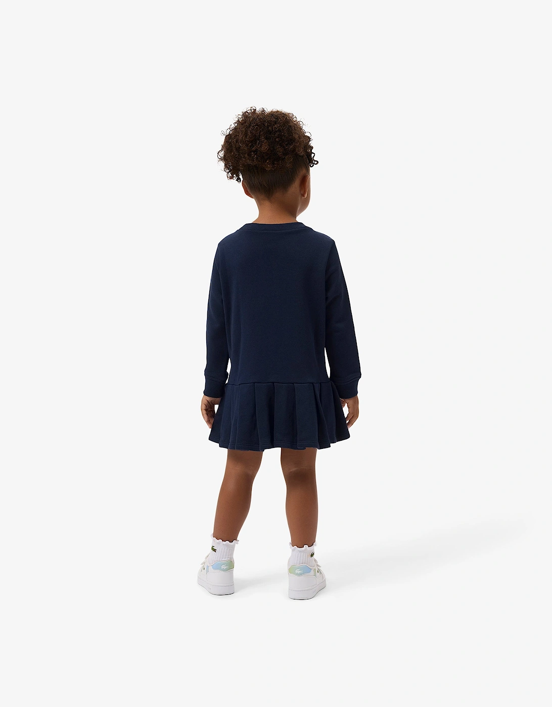 LACOSTE NAVY GIRLS PLEATED SKIRT DRESS 347901