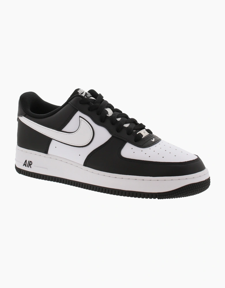 Nike Mens Trainers Air Force 1 07 Leather Lace Up black UK Size