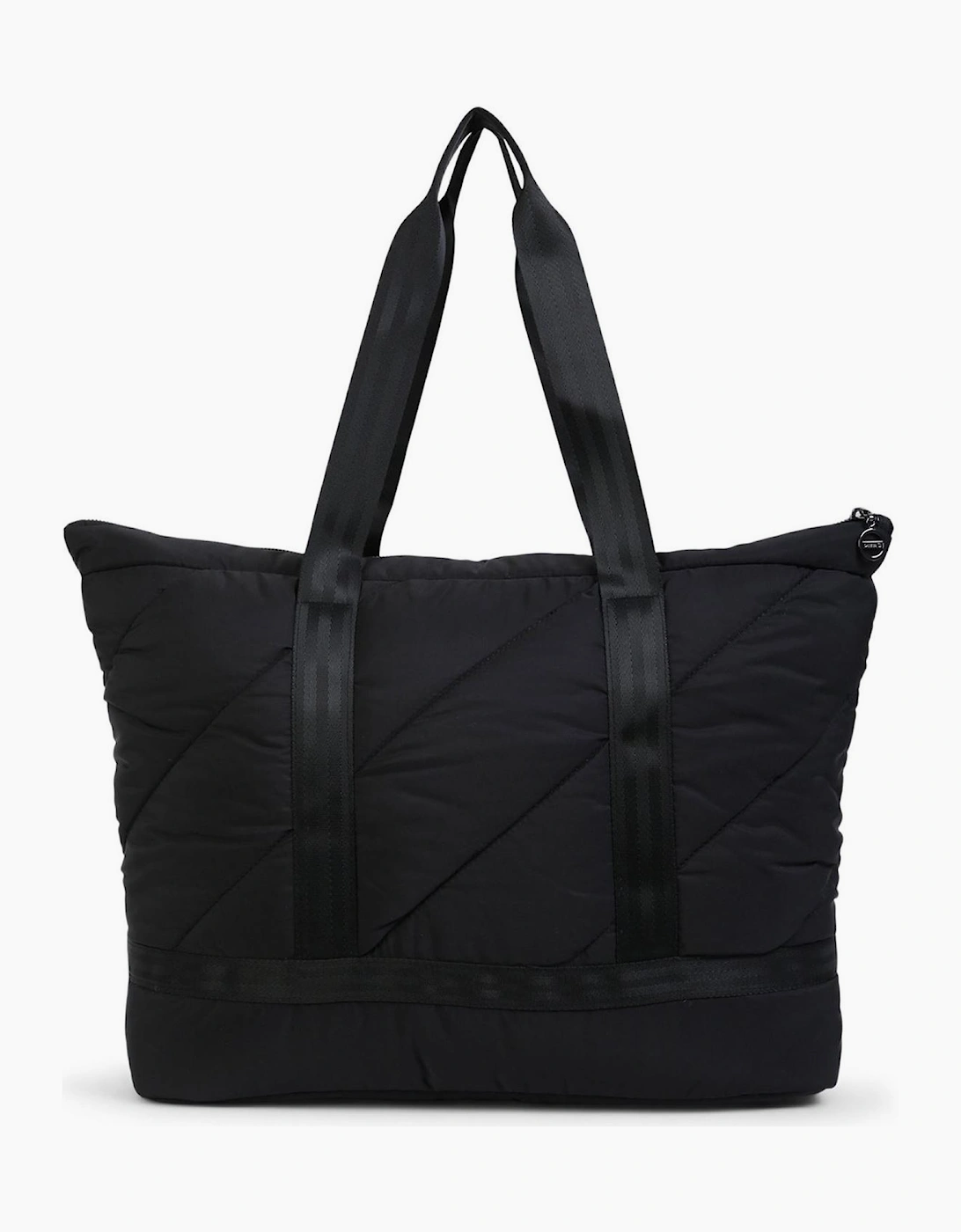 Rectangle Shape Tote Handbag with Badge