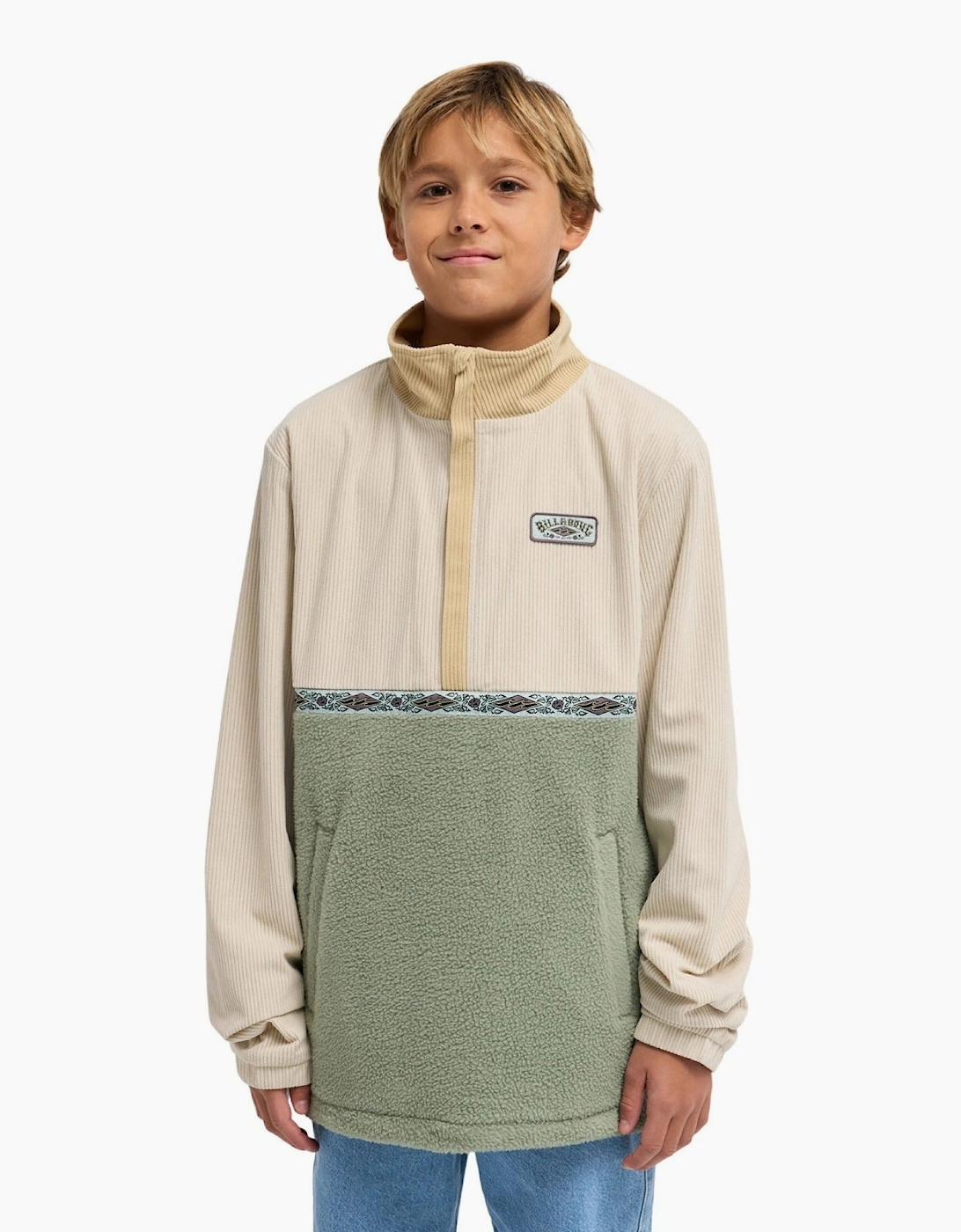 Billabong Kids Space Lobster Y Half Zip Fleece