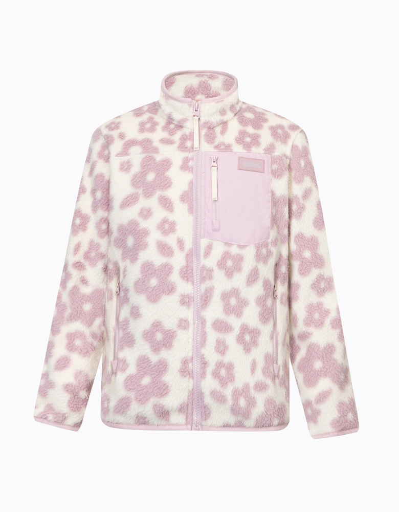 Regatta Childrens/Kids Frankie Floral Full Zip Fleece Jacket