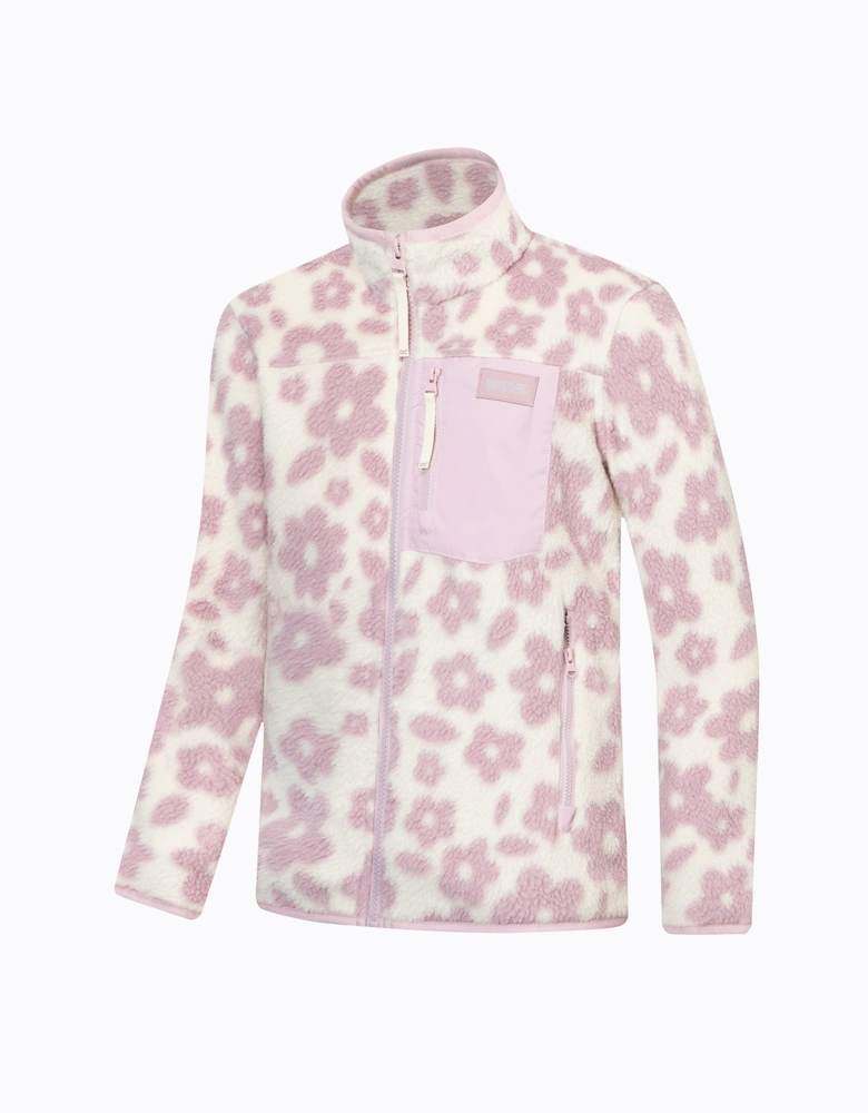 Regatta Childrens/Kids Frankie Floral Full Zip Fleece Jacket