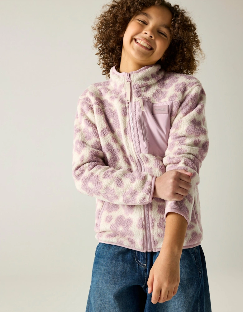 Regatta Childrens/Kids Frankie Floral Full Zip Fleece Jacket