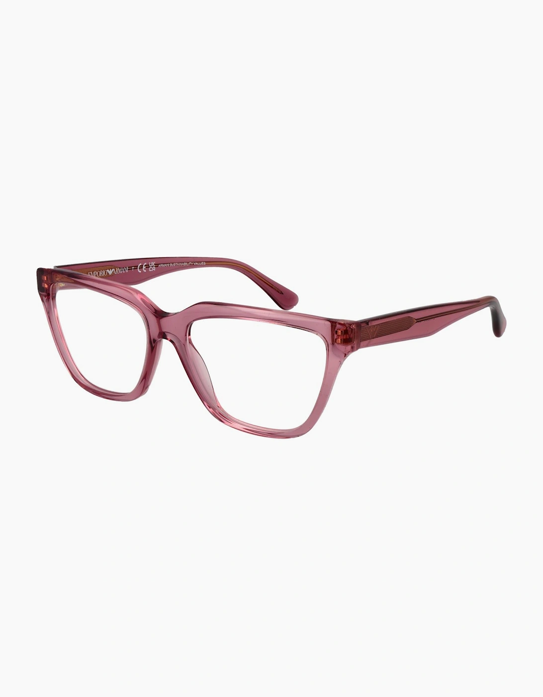 Emporio Armani , Glasses, Unisex, Pink, 54 Mm, Cat-Eye Optical Frame - Image 4
