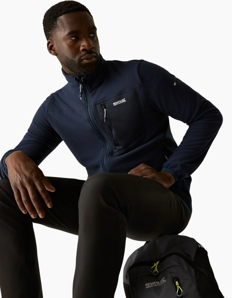Regatta Mens Eadle Logo Full Zip Fleece