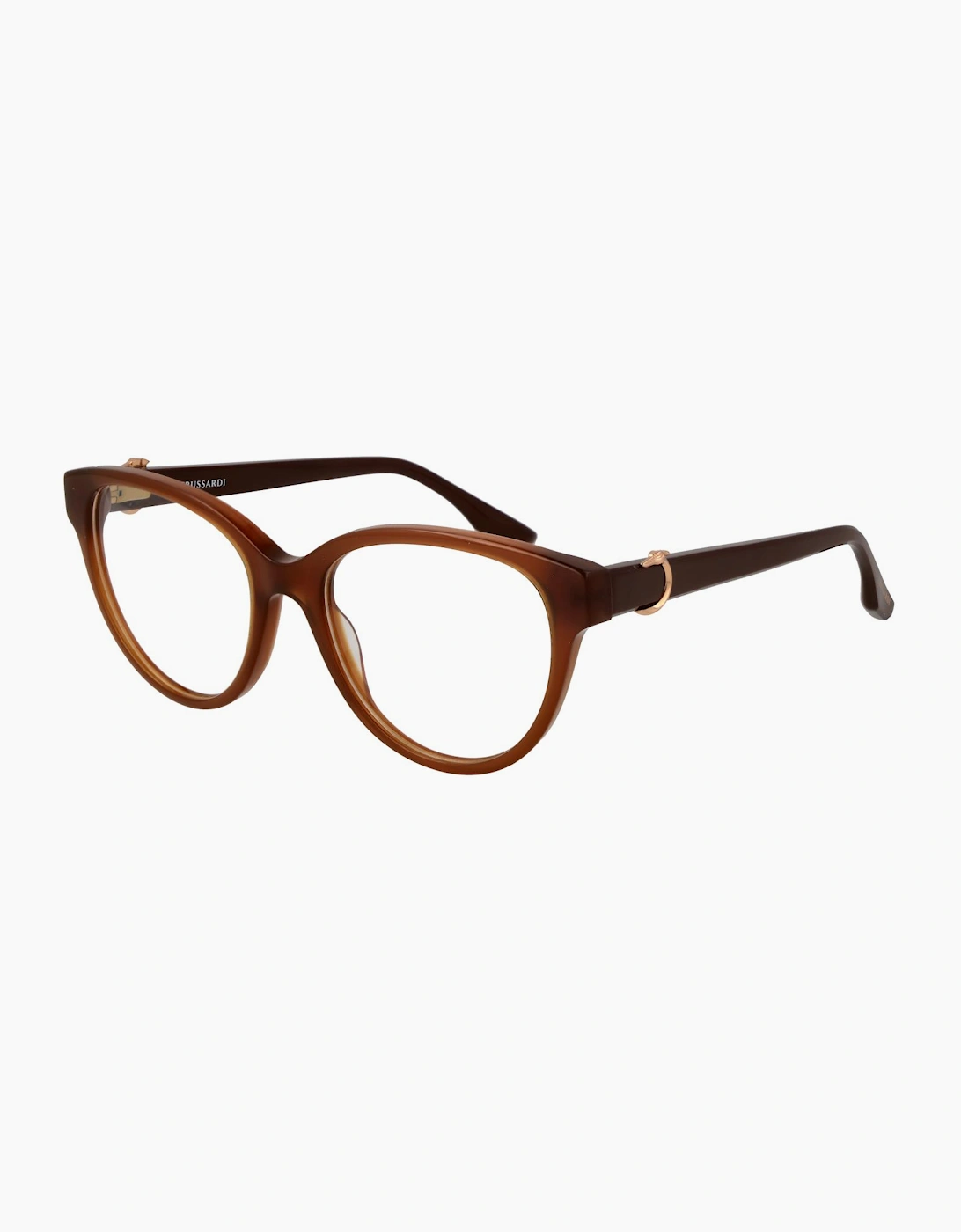Trussardi , Glasses, Female, Brown, One Size, Designer Glasses Frame - Image 3