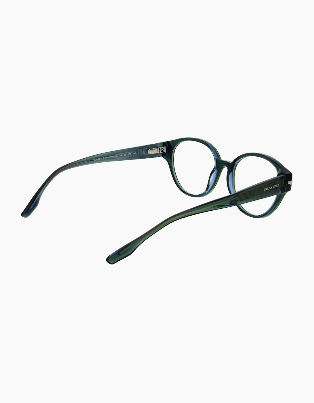 Trussardi , Glasses, Female, Green, One Size, Panto Optical Frame - Image 3