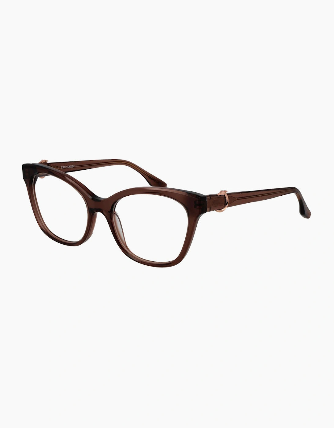 Trussardi Brown Acetate Glasses (Frames) - Image 2